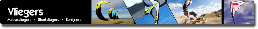 Vliegers, Kites, Stuntvliegers, Matrasvliegers OA Peter Lynn, HQ en Ozone